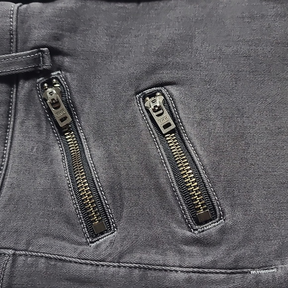 RAG & BONE Moto Skinny Zippered Jeans in Seattle Grey Size 28 - Picture 9 of 16